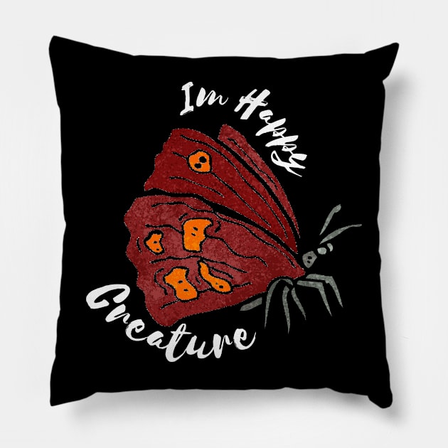 I'm Happy Creature Pillow by NICHE&NICHE