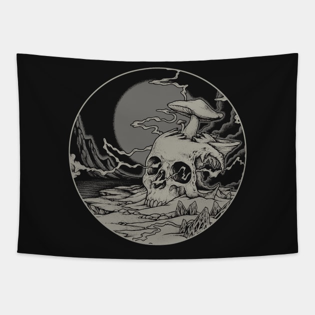 Lost Voyager - Circle Tapestry by HenryBennettArt