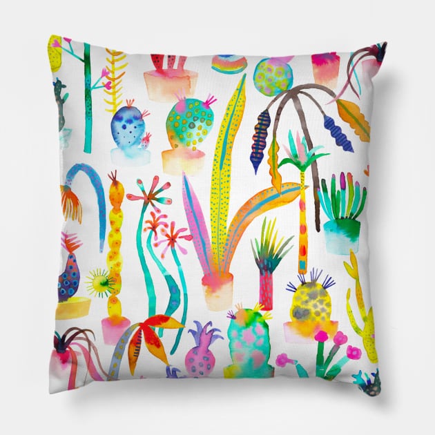 Pocket - Lush Garden Pillow by ninoladesign