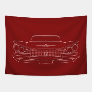 1959 Buick Electra 225 - front stencil, white Tapestry
