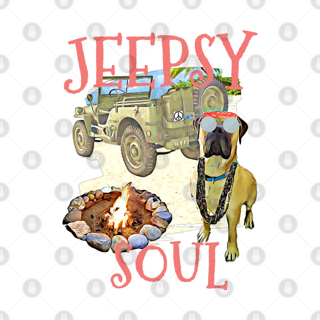 JEEPSY SOUL Bullmastiff by Witty Things Designs