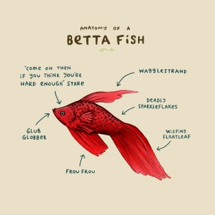 Anatomy of a Betta Fish T-Shirt