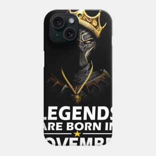 Legends Are Born In November Birthday Gift For Lover Panther Phone Case