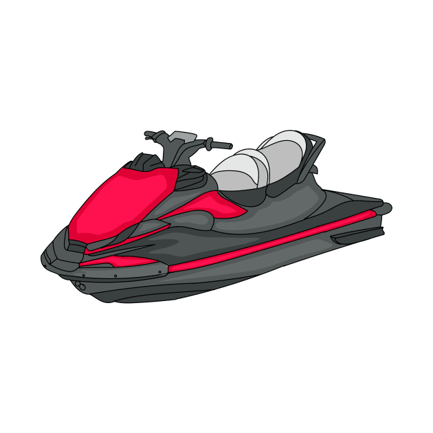 Jet ski cartoon illustration by Cartoons of fun