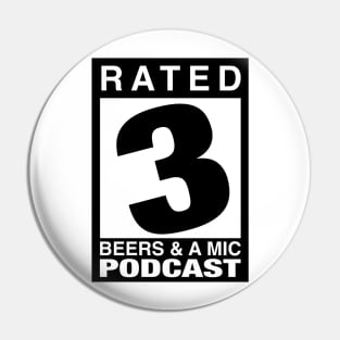 Rated 3 for Beers Pin