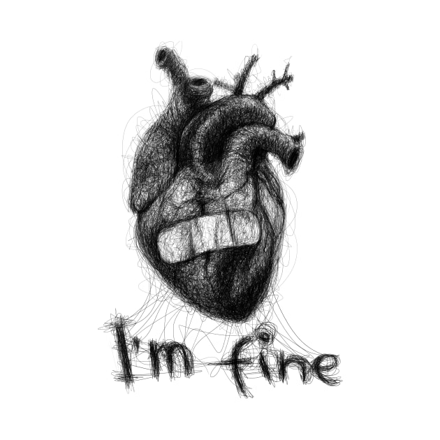 I'm Fine. Scribble Art. by Gorskiy