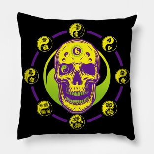 Skull of tai chi N°8 Pillow