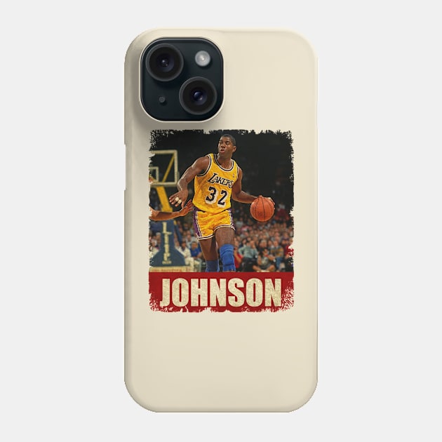 Magic Johnson - NEW RETRO STYLE Phone Case by FREEDOM FIGHTER PROD