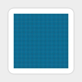 Deep Sky Blue Dotted Pattern Magnet