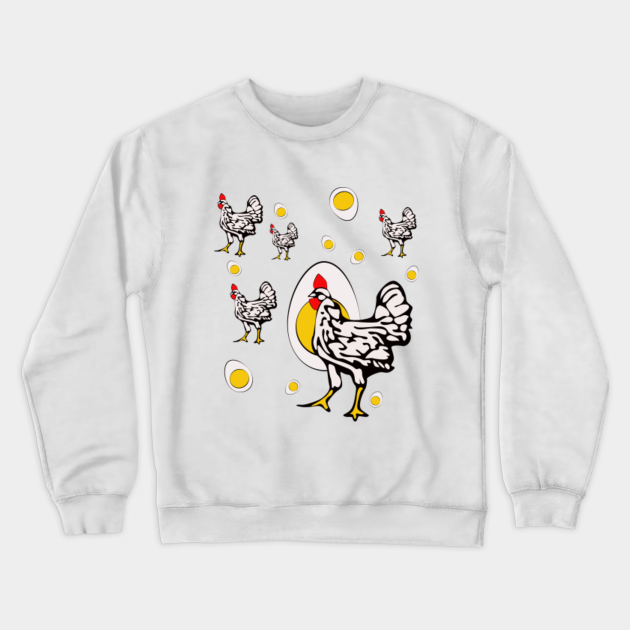 Roseanne Chicken, Retro Chickens - Roseanne Chicken - Crewneck ...