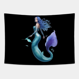 Blue Magical Sirena Tapestry