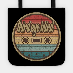 third eye blind cassette retro circle Tote