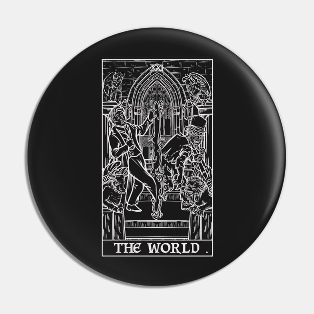 The World Tarot Card Dr Jekyll and Mr Hyde Pin by TheGhoulishGarb