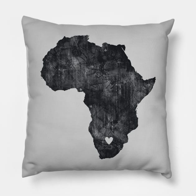 I Love South Africa Pillow by MellowGroove