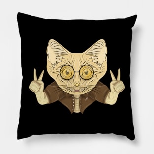 stylish sand cat Pillow