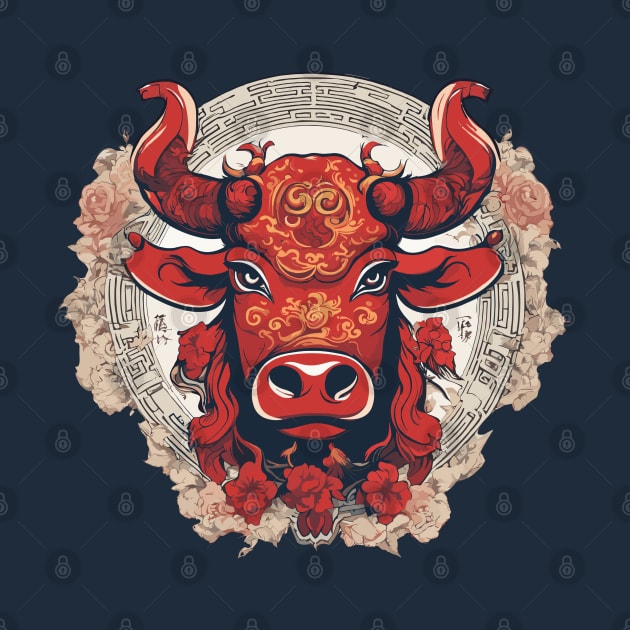 Chinese Ox Zodiac by Ray Crimson