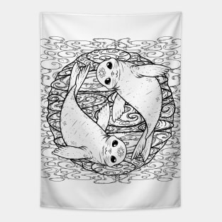 Yin and Yang Seal Tapestry