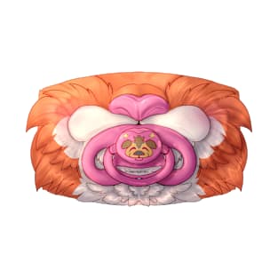 Cute Kit Paci Mask - Orange w/ Pink Paci T-Shirt