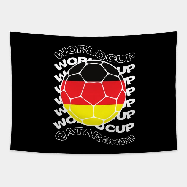 Germany World Cup 2022 Tapestry by footballomatic