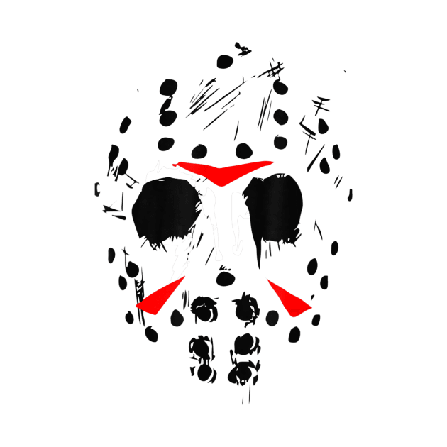 Jason Hockey Mask Halloween Shirt Friday 13th The Thirteen by nvqdesigns