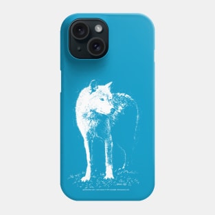 white wolf - grandmother wolf Phone Case