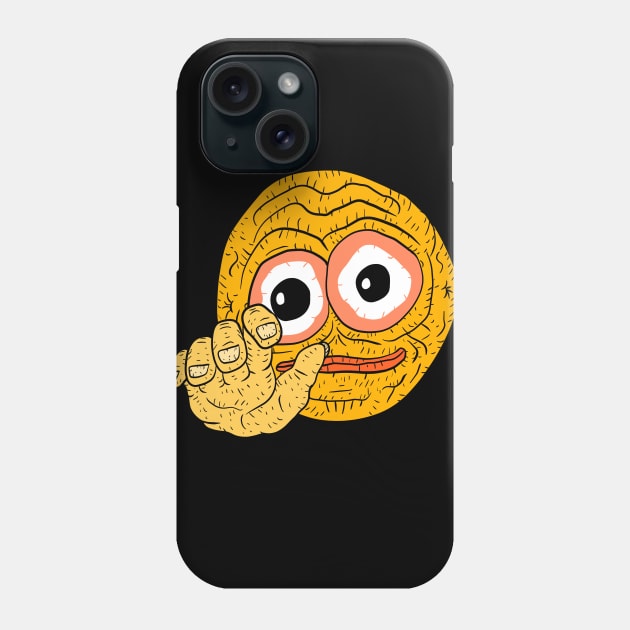 cursed emoji, hand emoticon meme drawing. Phone Case by JJadx