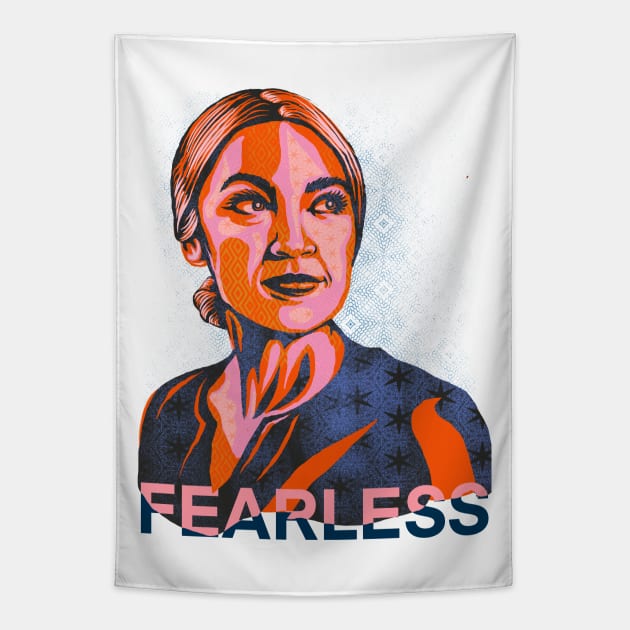 Alexandria ocasio cortez Tapestry by ConradGarner