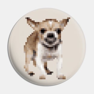 Angry Pixel Art Chihuahua Pin