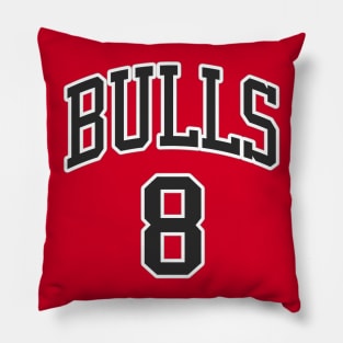 Bulls No. 8 Pillow