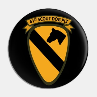 41st  Scout Dog Platoon 1st Cav wo Txt Pin