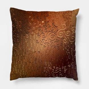 Champagne Squiggles Pillow