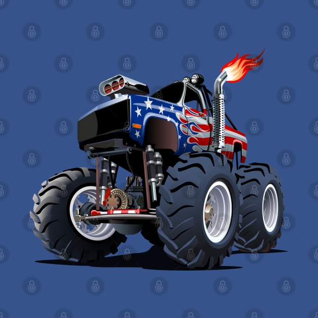 Cartoon monster truck by Mechanik