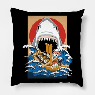 Sushi eater shark attack Pillow