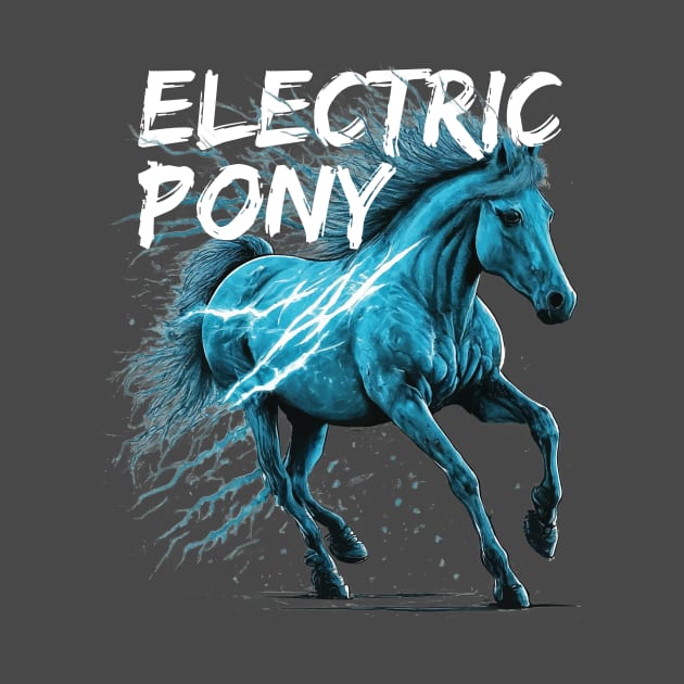 Blue Electric Pony by zealology