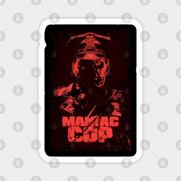 In The Shadows Of Horror The Maniac Cop Iconic Shirt Magnet by alex77alves