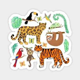 Wild And Wonderful Jungle Friends Magnet