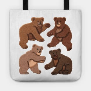 Dancing Bears Vintage Stickers Tote