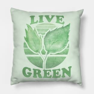 Live Green Love Plants Pillow