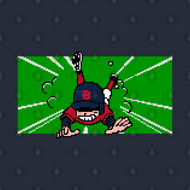 8-Bit Baseball Slide - Boston by The Pixel League