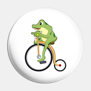 Frog at Circus with Bicycle Pin