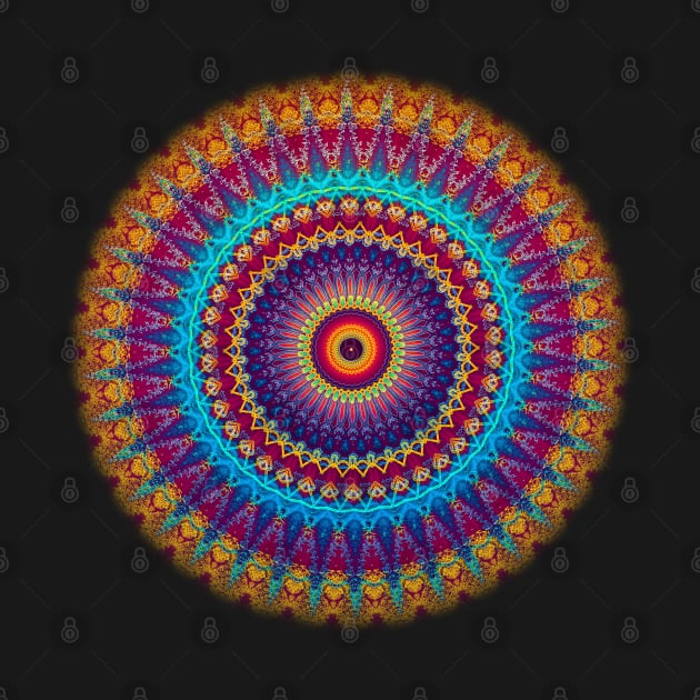 Fire and Ice Mandala by InspiraImage