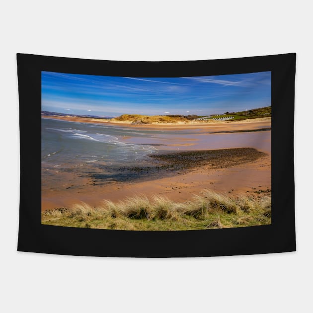Broughton Bay, Gower, Wales Tapestry by dasantillo