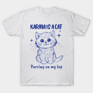 Karma Is A Cat T shirt, Me And Karma Vibe Like That T shirt - Limotees