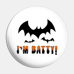 I'm Batty! Pin