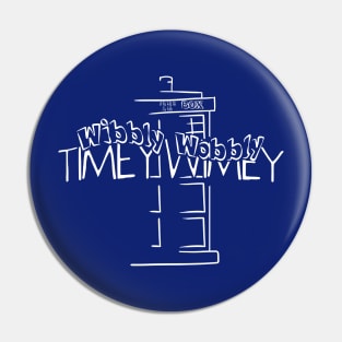 Wibbly Wobbly TARDIS design Pin