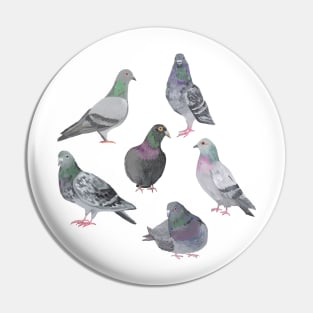 Pigeon Party Pin