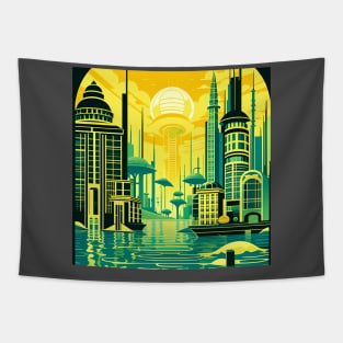 Bioshock inspired art deco (2) Tapestry