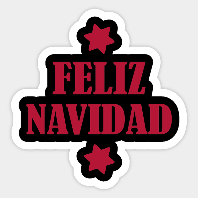 Feliz Navidad - Feliz - Sticker | TeePublic