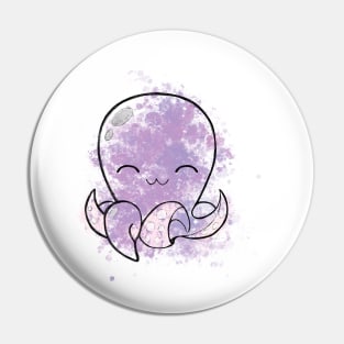 Cute purple octopus Pin