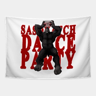 Sasquatch Dance Party Tapestry